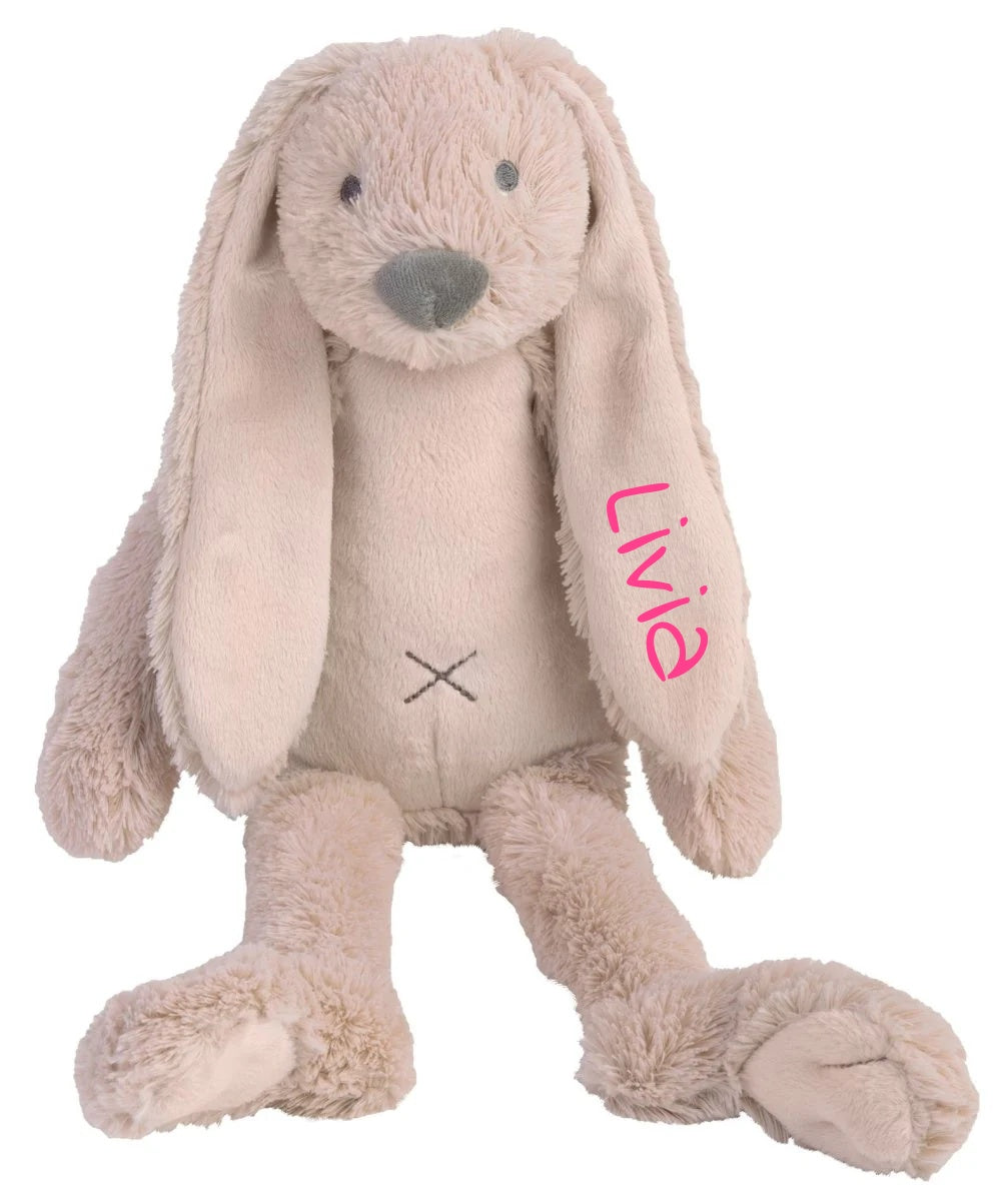 Happy Horse Rabbit Richie Knuffel met naam - Old Pink