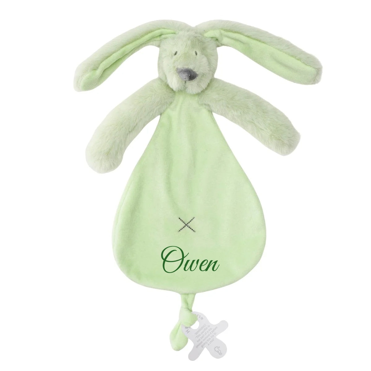 Happy Horse Rabbit Richie Tuttle Knuffeldoekje met naam - Pistachio