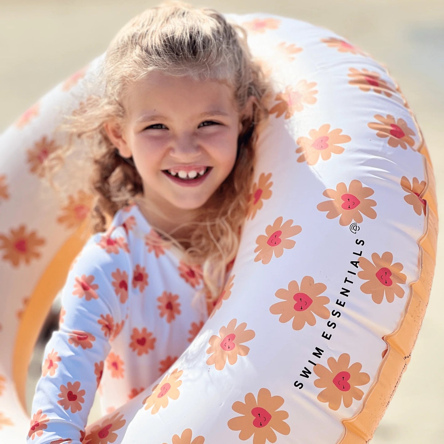 Swim Essentials Floral Love | Meerkleurige Zwemband 90 cm