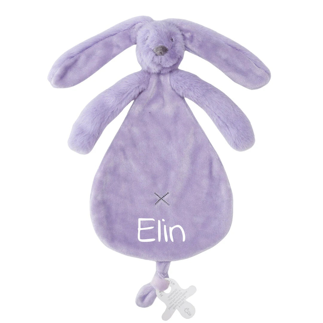 Happy Horse Rabbit Richie Tuttle Knuffeldoekje met naam - Lilac