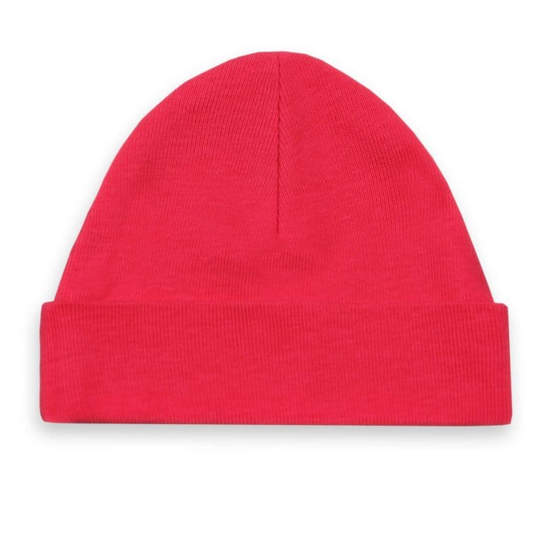 Babymutsje met naam - fuchsia
