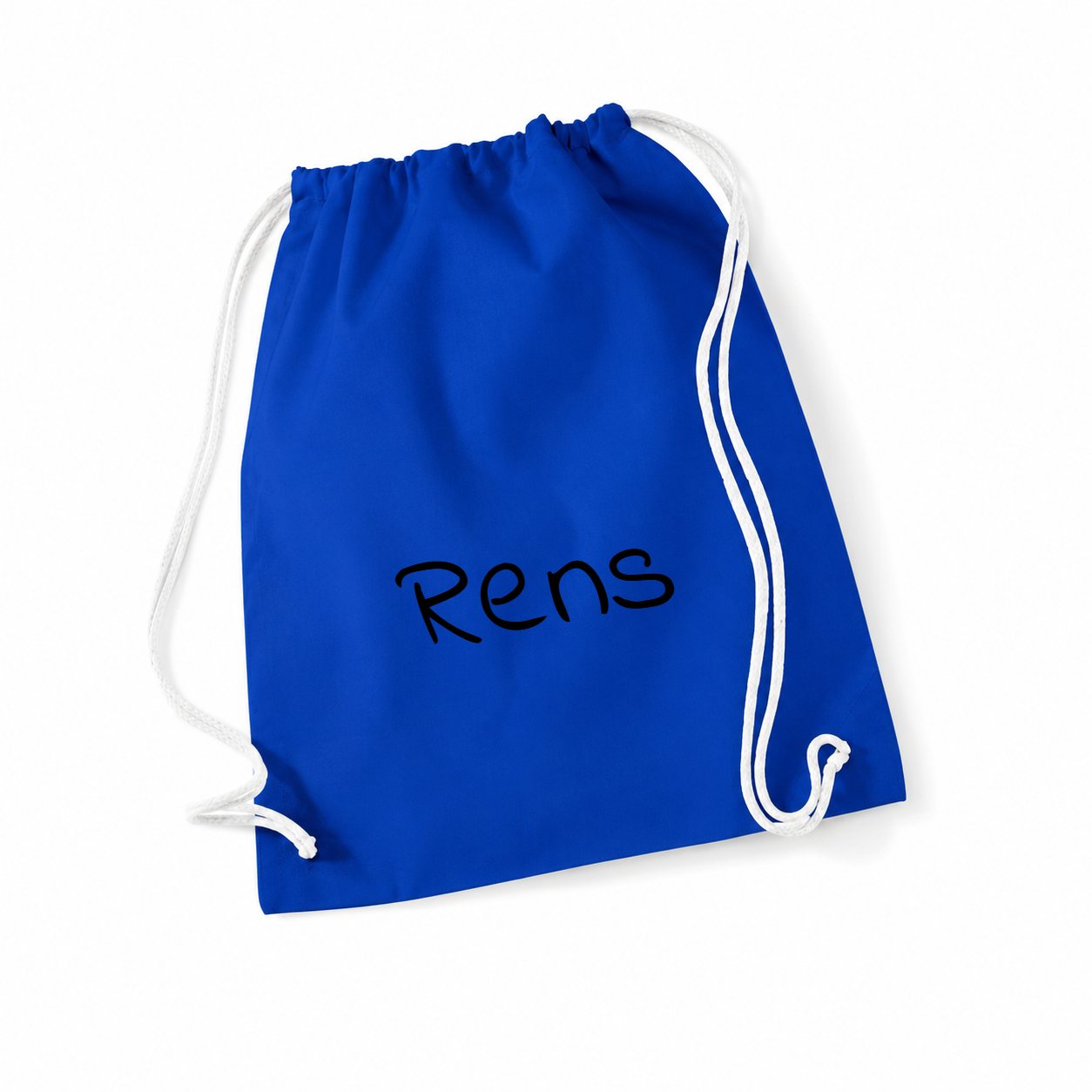 Gymtas met naam - Royal blue