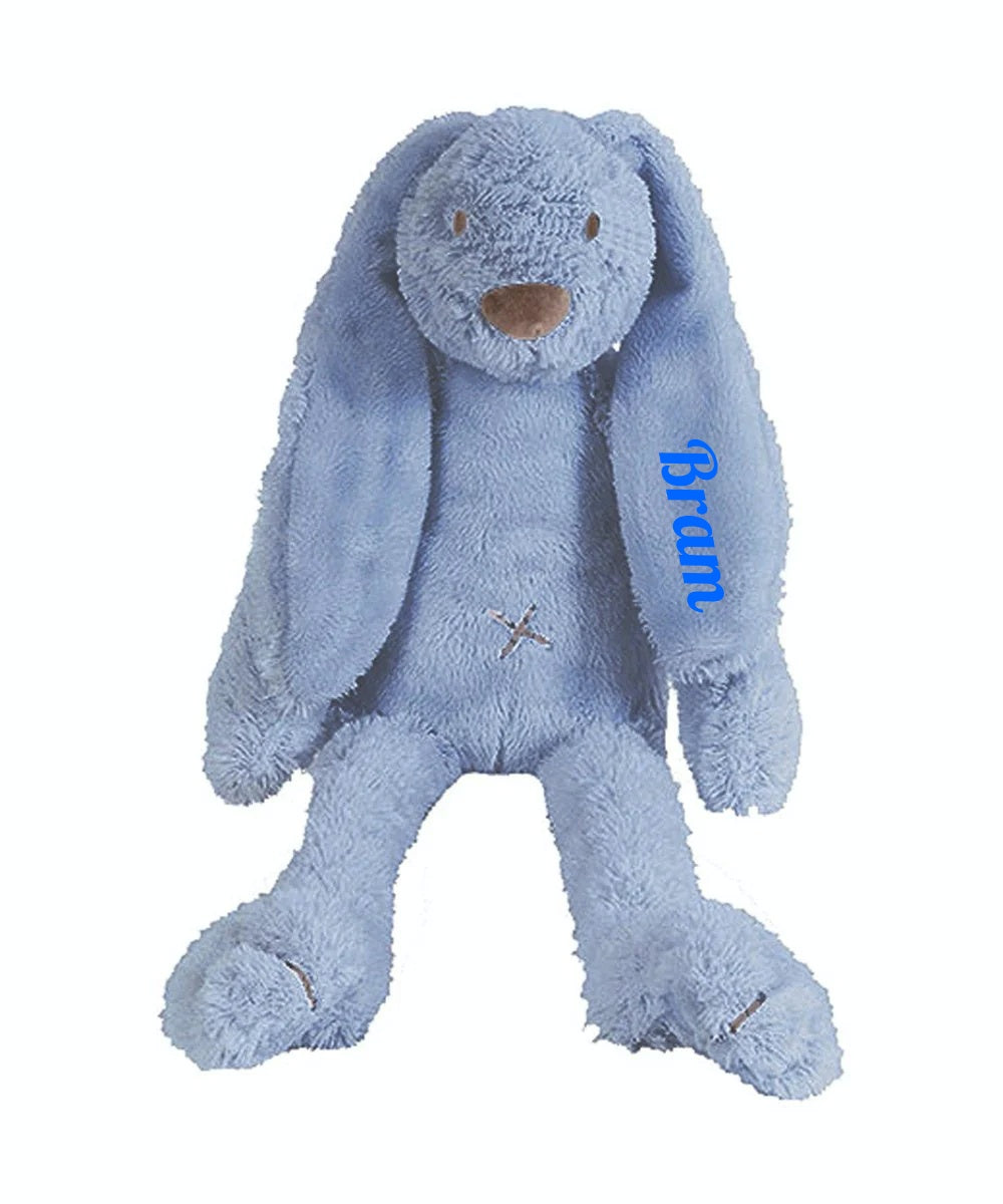 Happy Horse Rabbit Richie Knuffel met naam - Deep Blue