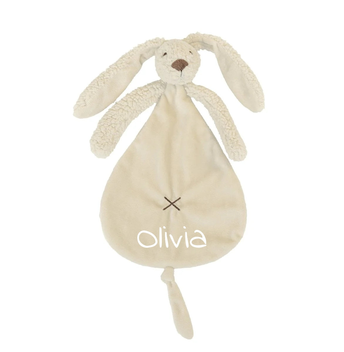 Happy Horse Rabbit Richie Tuttle Knuffeldoekje met naam - Beige