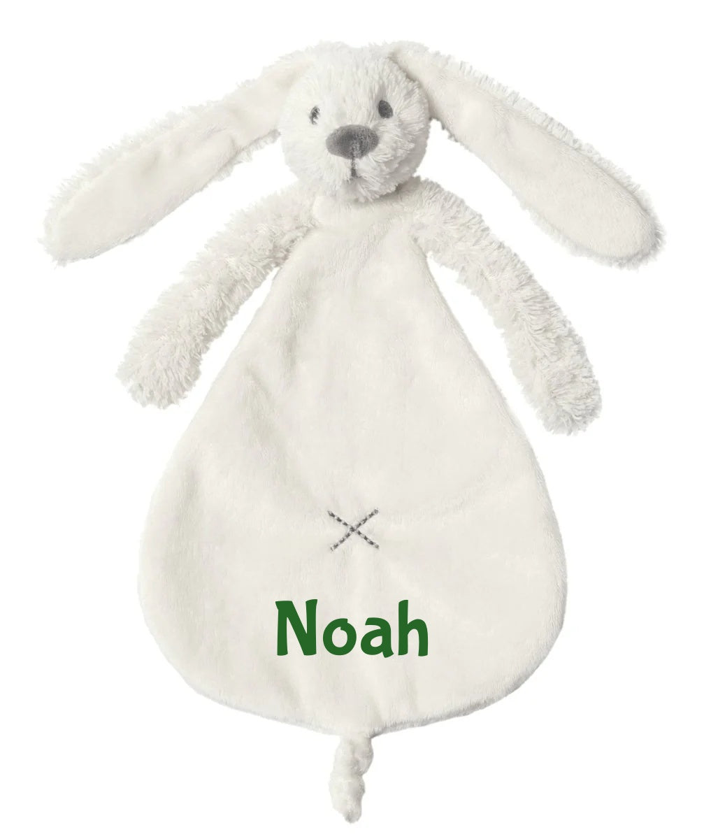 Happy Horse Rabbit Richie Tuttle Knuffeldoekje met naam - Ivory