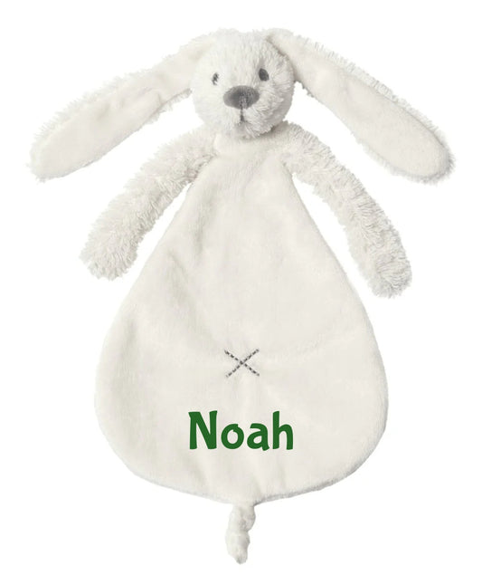 Happy Horse Rabbit Richie Tuttle Knuffeldoekje met naam - Ivory