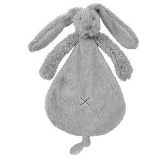 Happy Horse Rabbit Richie Tuttle Knuffeldoekje met naam - Grijs