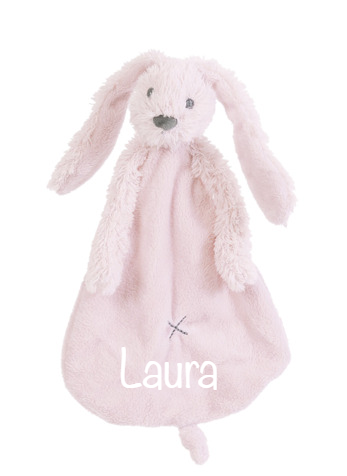 Happy Horse Rabbit Richie Tuttle Knuffeldoekje met naam - Rose