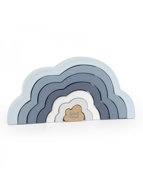 Label Label - Rainbow Puzzle Cloud - Blue