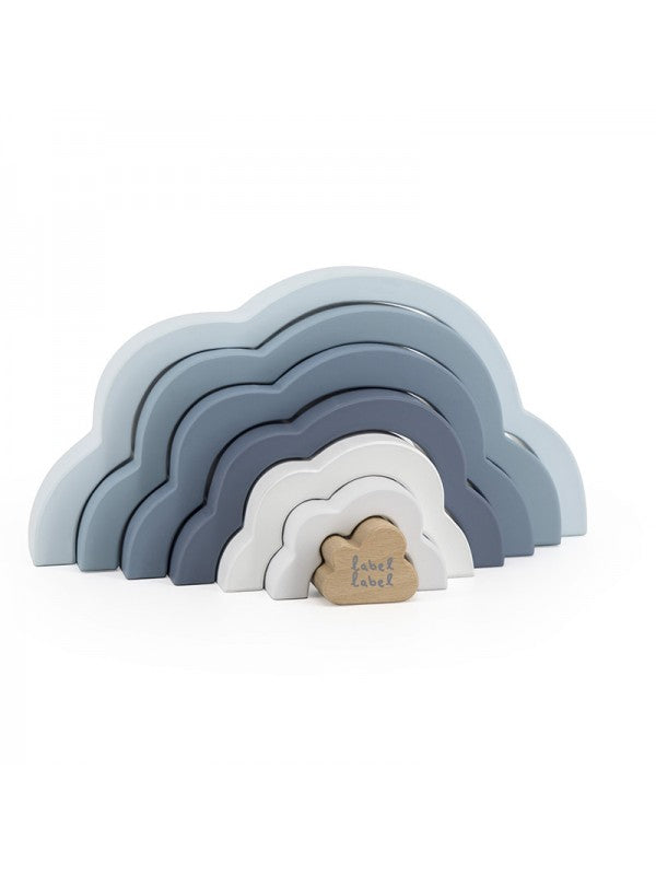 Label Label - Rainbow Puzzle Cloud - Blue