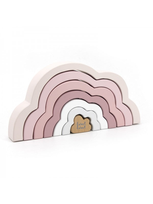 Label Label - Rainbow Puzzle Cloud - Pink