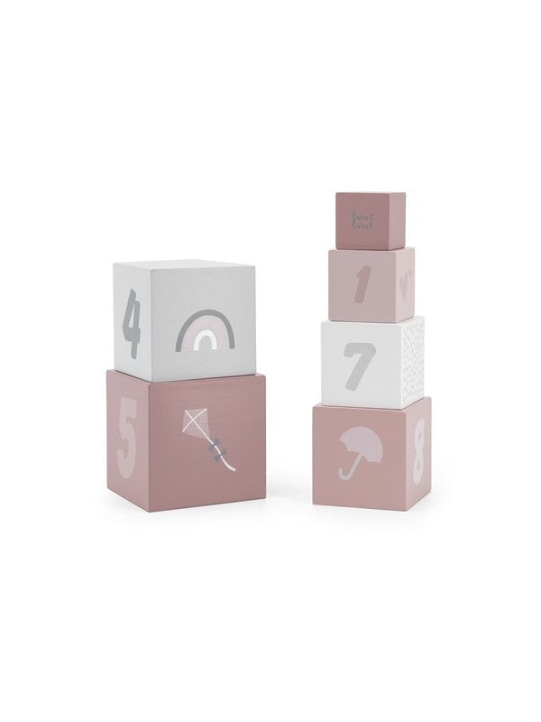 Label Label - Stacking Blocks Numbers - Pink