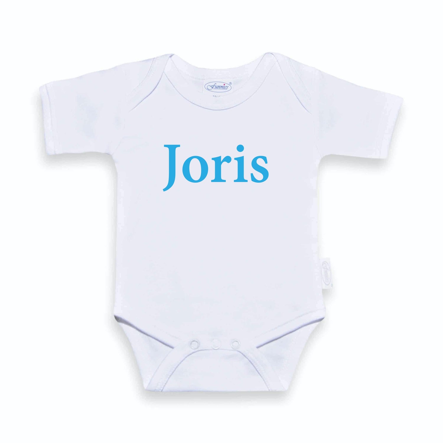 Romper met naam - wit