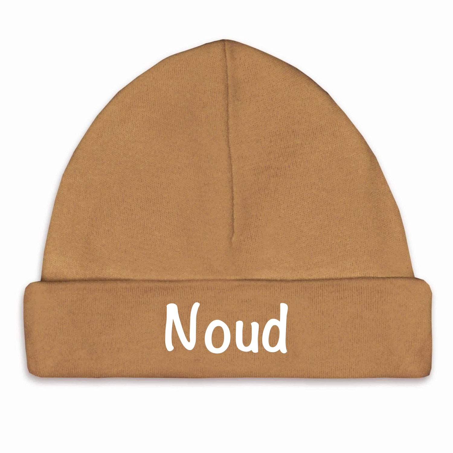 Babymutsje met naam - sand